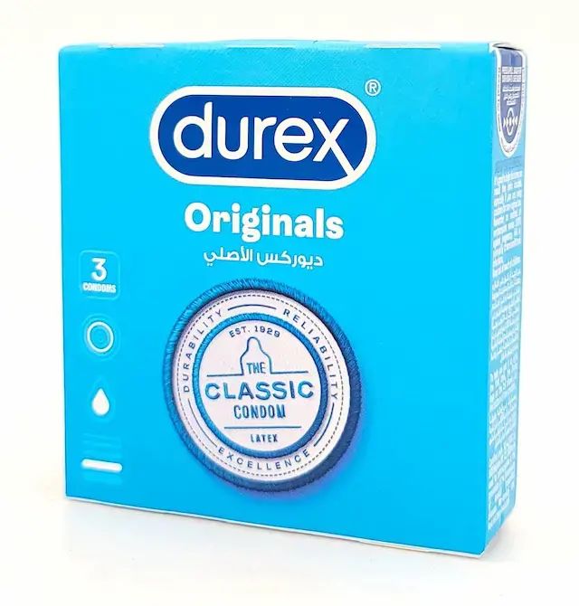 杜雷斯 原味 安全套/避孕套 (3件裝/盒) 1盒