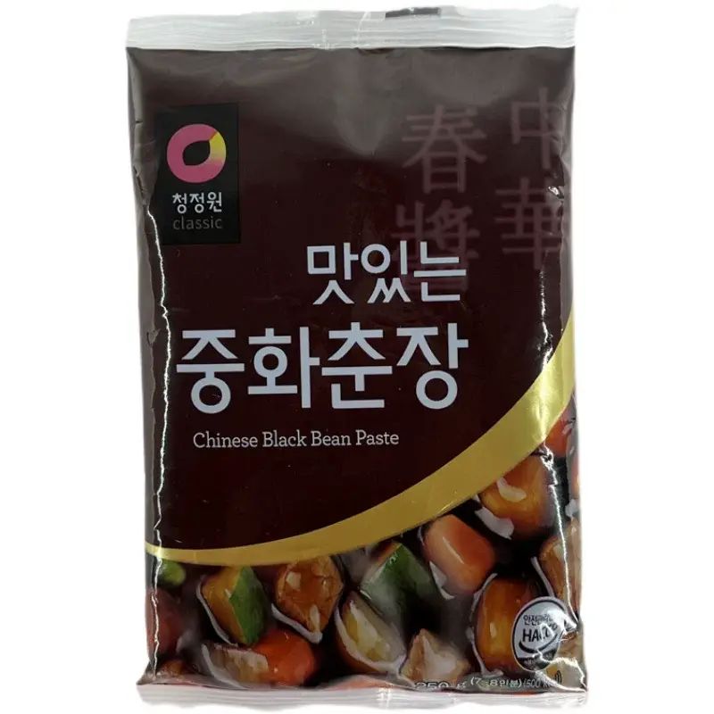 韓國進口炸醬拌麪醬春醬250g家用調味 中華春醬即食炸醬麪料理包