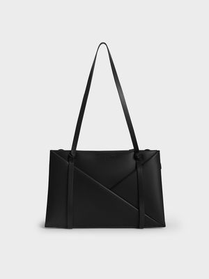 Charles & Keith - Midori 綁結手提托特包