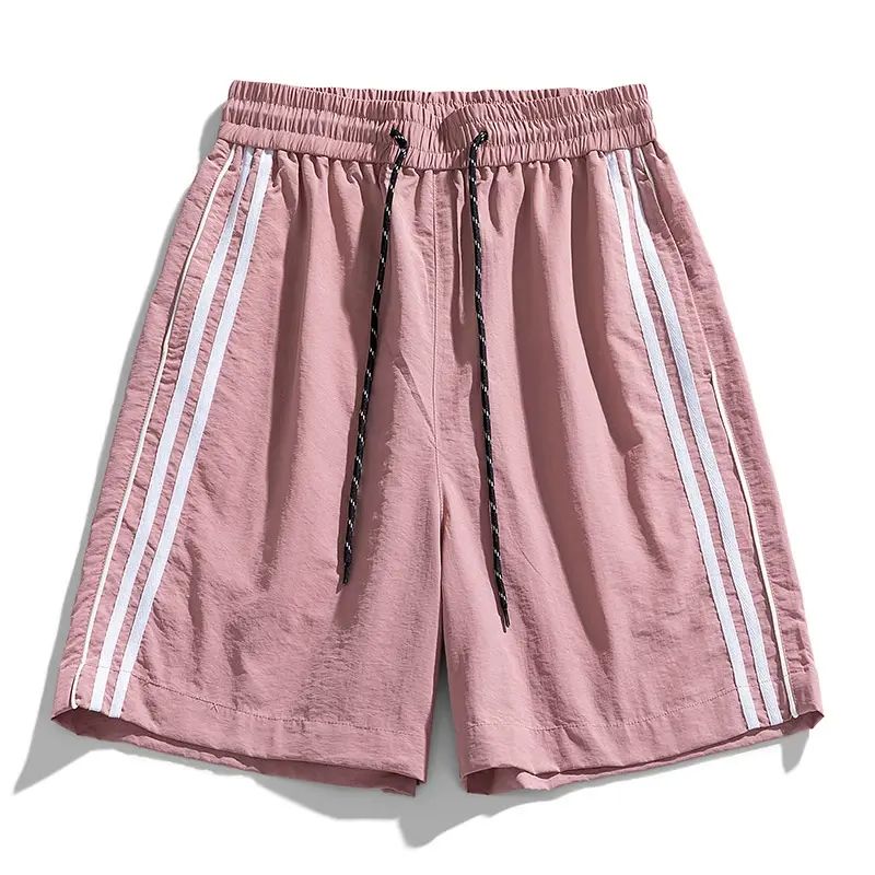 抽绳工装短裤男潮牌夏季新款宽松直筒运动休闲五分裤