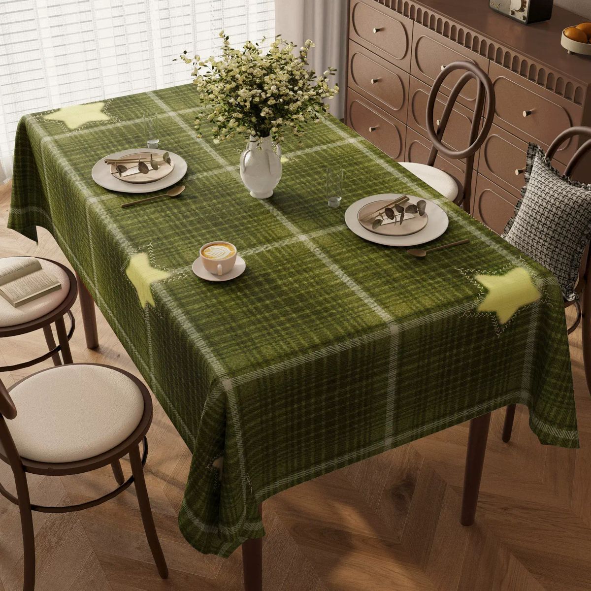 Waterproof, Oil-proof, and Scald-proof American Tablecloth
