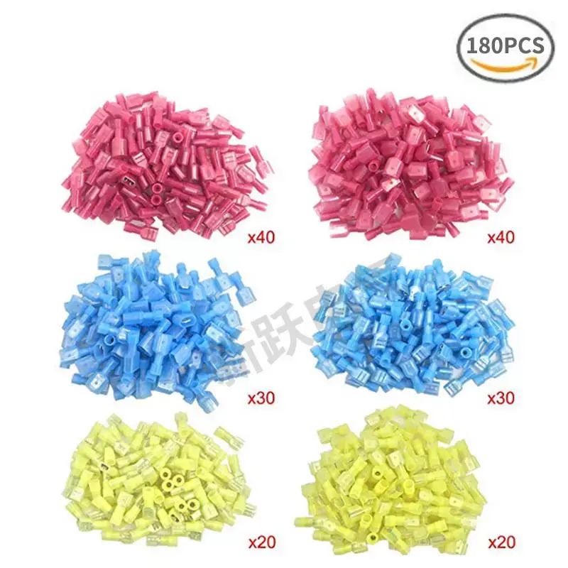 跨國貨源尼龍公母對接端子組合全絕緣插簧插片對插盒裝端子