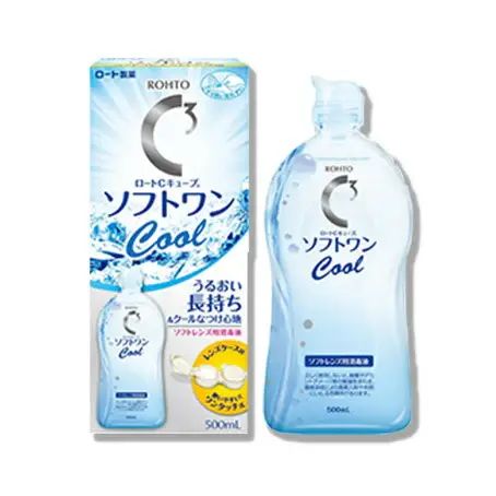 Rohto 樂敦 C3 Softone Cool隱形眼鏡清洗液 500ml 平行進口