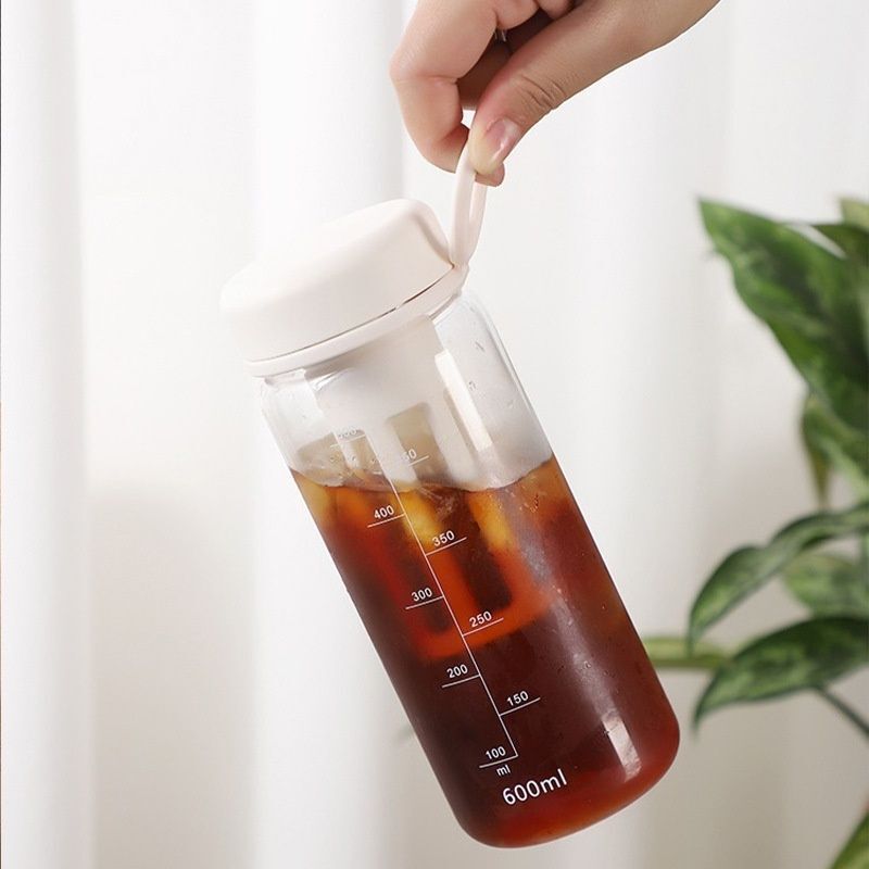 冷萃咖啡壶 - 手冲家用冷萃瓶冷泡果茶壶冷淬冰萃美式冰滴壶冷萃杯-白色600ml 冷萃壶