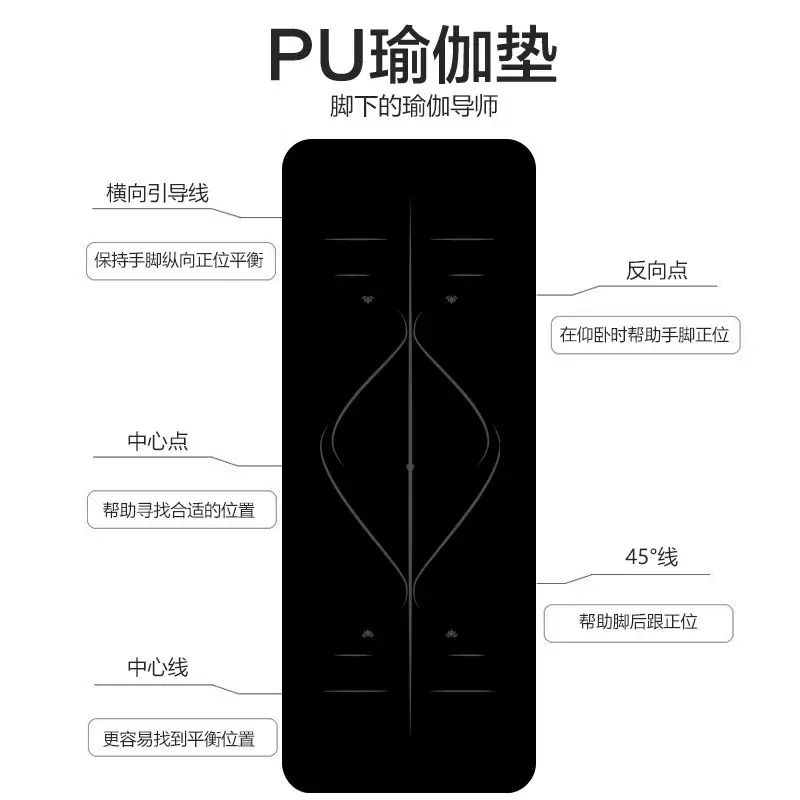減震靜音舞蹈墊初學防滑無味抗菌環保瑜伽墊PU家用健身墊