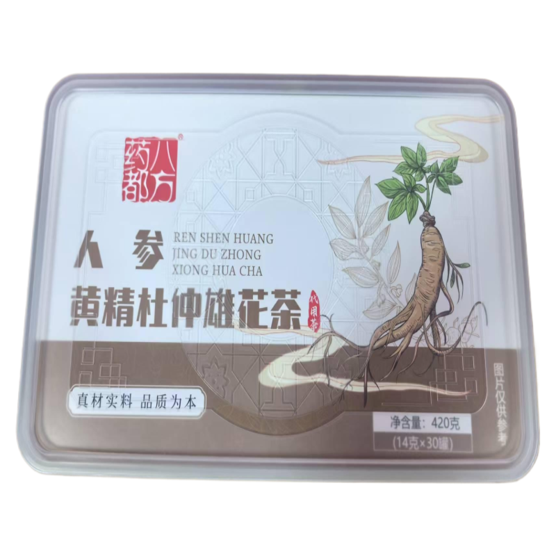 薬都八方-人參黃精杜仲雄花茶420g（14g*30罐）