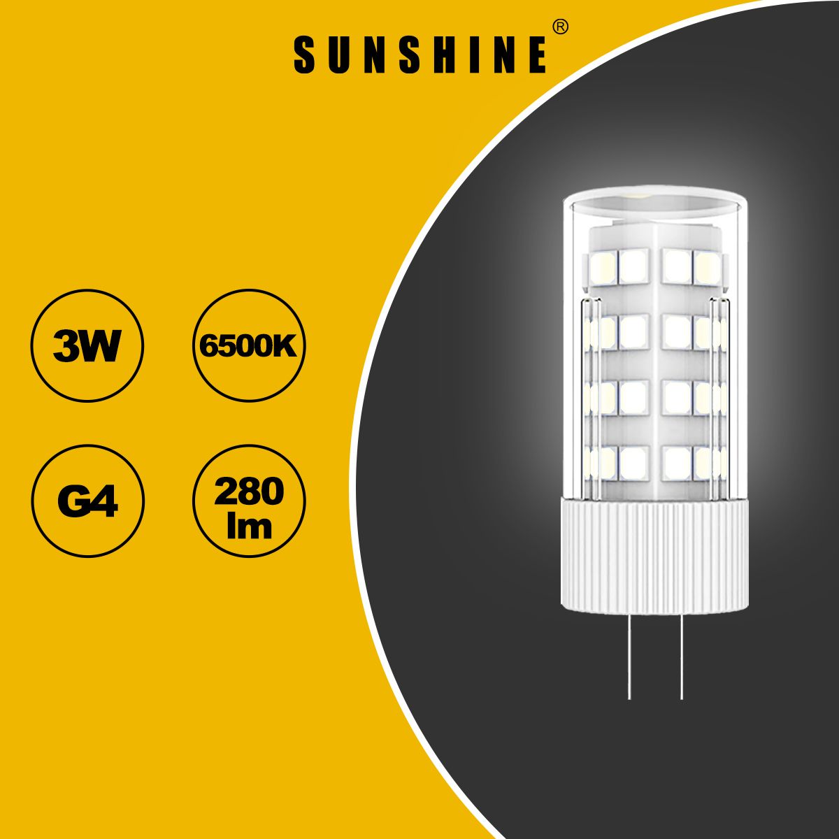 LED燈膽(G4米仔膽) - 3W / G4 / 白光6500K / AC/DC12V #LED玉米燈 #LED米仔膽 #LED燈泡 (LG4C-3D)