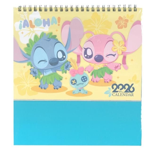 Disney Stitch Genuine 2026 A5 table seat coil monthly calendar desk - Twaiwan holidays