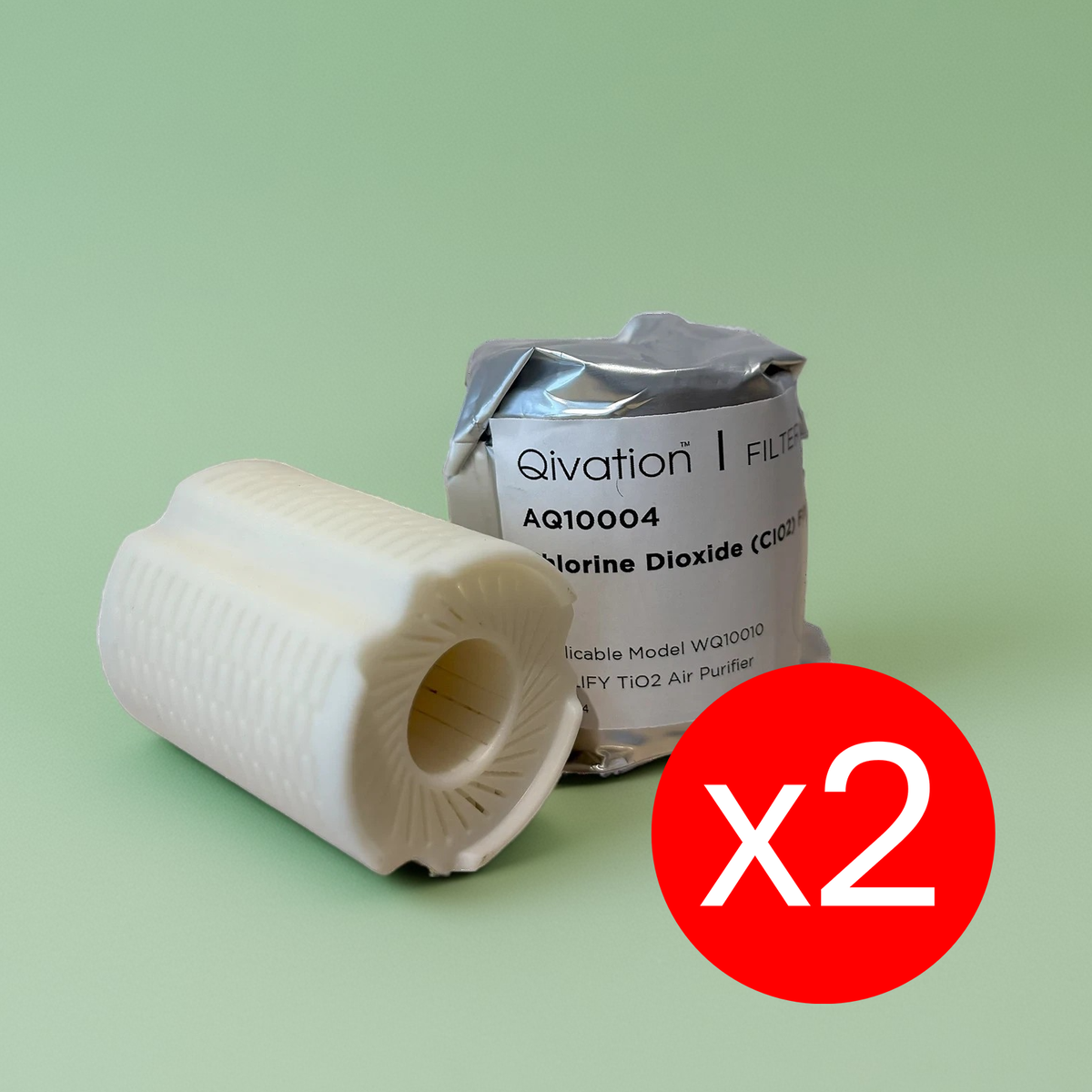 Clo2 Micro Clean Qivation | Chlorine dioxide ClO2 Filter x 2's (for AMPLIFY TiO2 Air ...