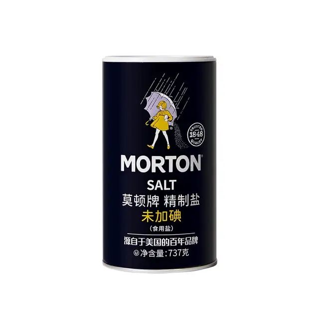 山姆會員商店正品 莫頓 未加碘精製鹽食用鹽737g 山姆調味食用鹽