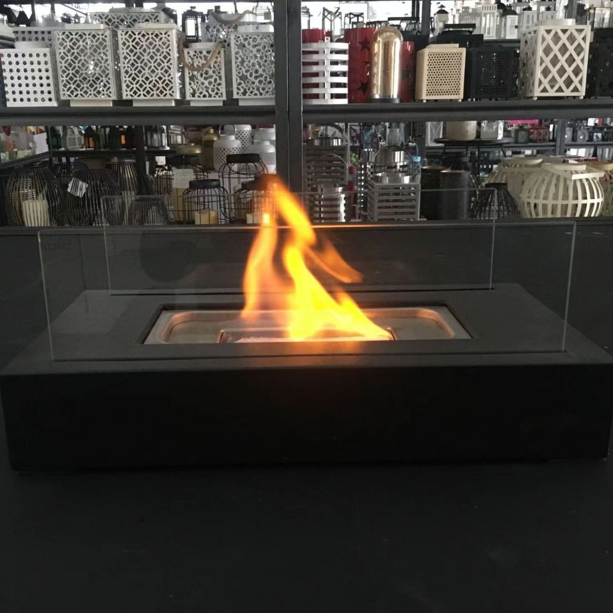 Metal Mini Firebox International | Portable indoor/outdoor mini metal ethanol fireplace ...
