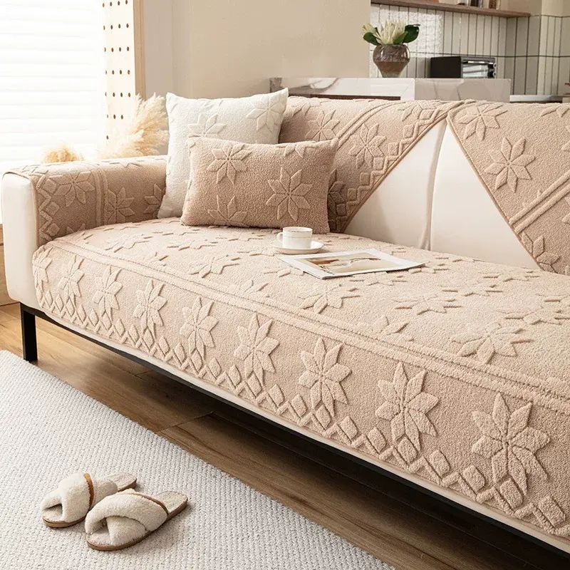 法式奶油风沙发垫四季通用一片式直排防滑坐垫子沙发盖布巾