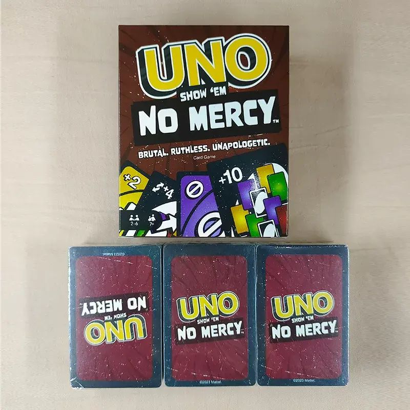 UNO NO Mercy 纸牌绝不毫不留情卡牌桌游扑克牌聚会游戏玩具168张