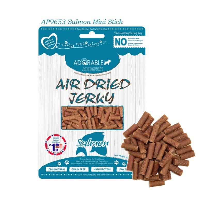 Adorpets 風乾三文魚迷你條 狗小食 100g #9653