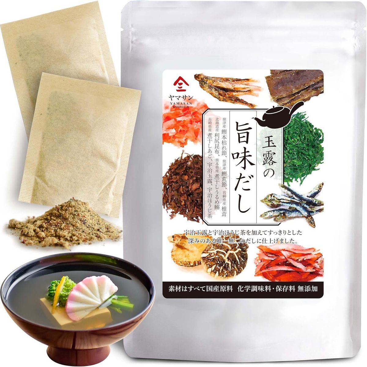 京都宇治 日本高湯茶包式料理湯包/出汁 [無人工調味料或防腐劑]