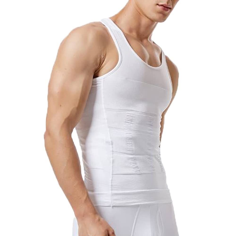 Men's Sports Undershirt, Men's Compression Shirt, Men's Shapewear, Slimming Shirt