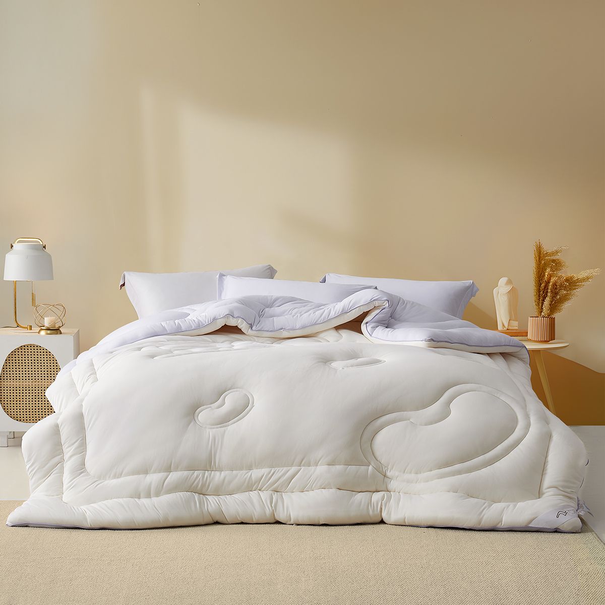 水星家纺A类大豆纤维被四季被芯保暖春秋被子棉被单双人被芯床品