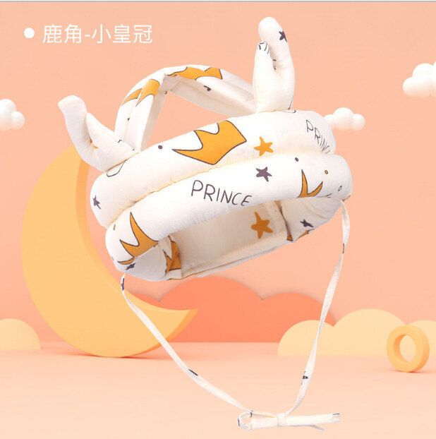 嬰兒防摔護頭帽（小皇冠鹿角款升級款）（尺寸： 70*10*2.5CM）