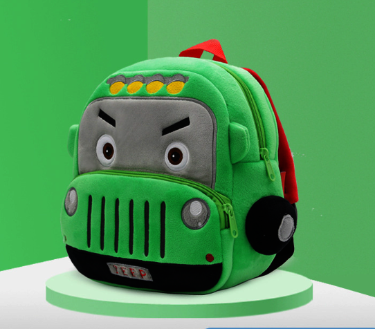 兒童雙肩背包【中號-吉普車】