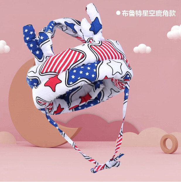 嬰兒防摔護頭帽（布魯特星空鹿角升級款）（尺寸： 70*10*2.5CM）