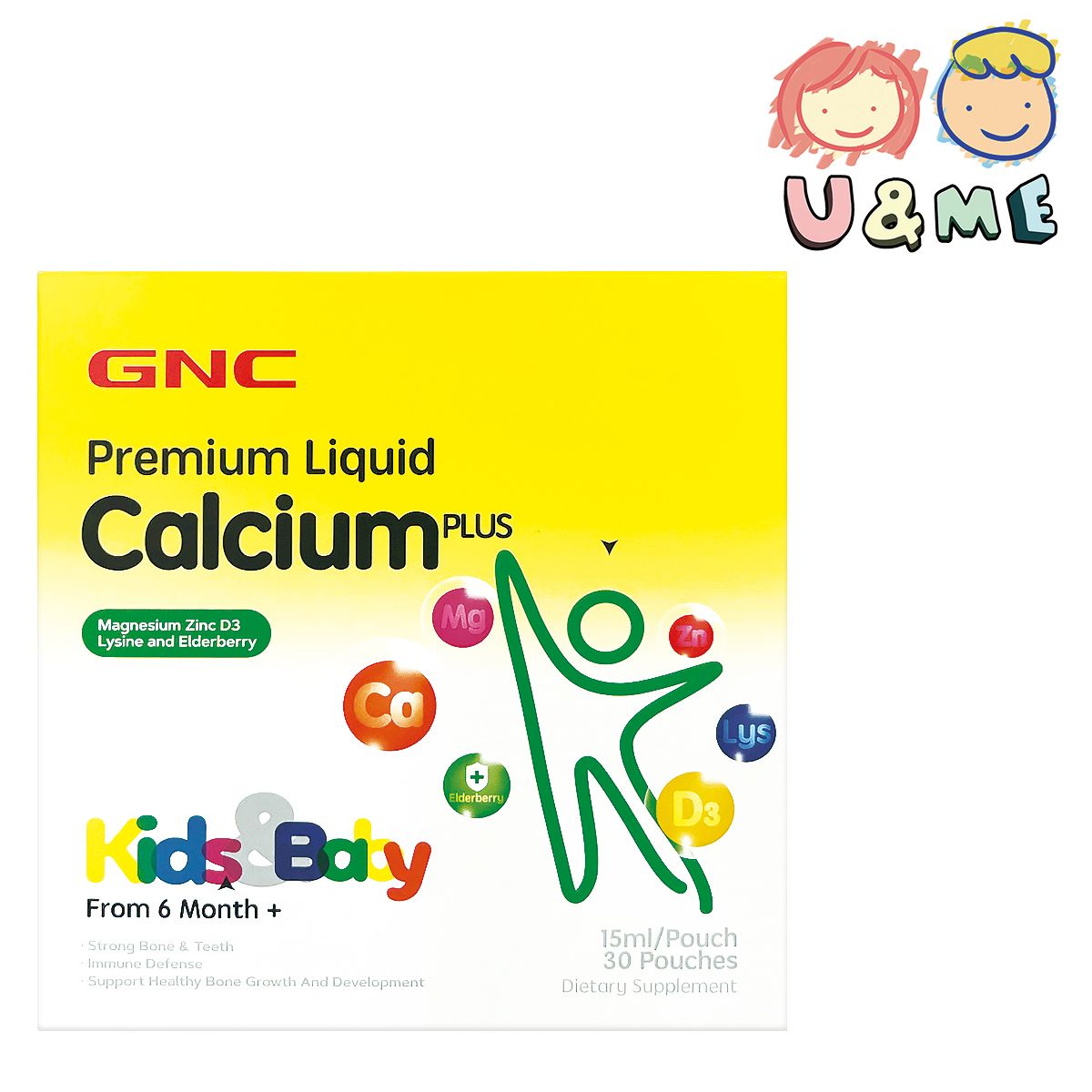 Kids & Baby Premium Liquid Calcium Plus 30Pouch (Parallel Import)[EXP: 28 February 2026]
