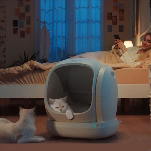 biggest cat litter box with lid 6" Enclosed Stainless Steel Extra Large Cat Litter Box with Lid for Cats  and Bunnies