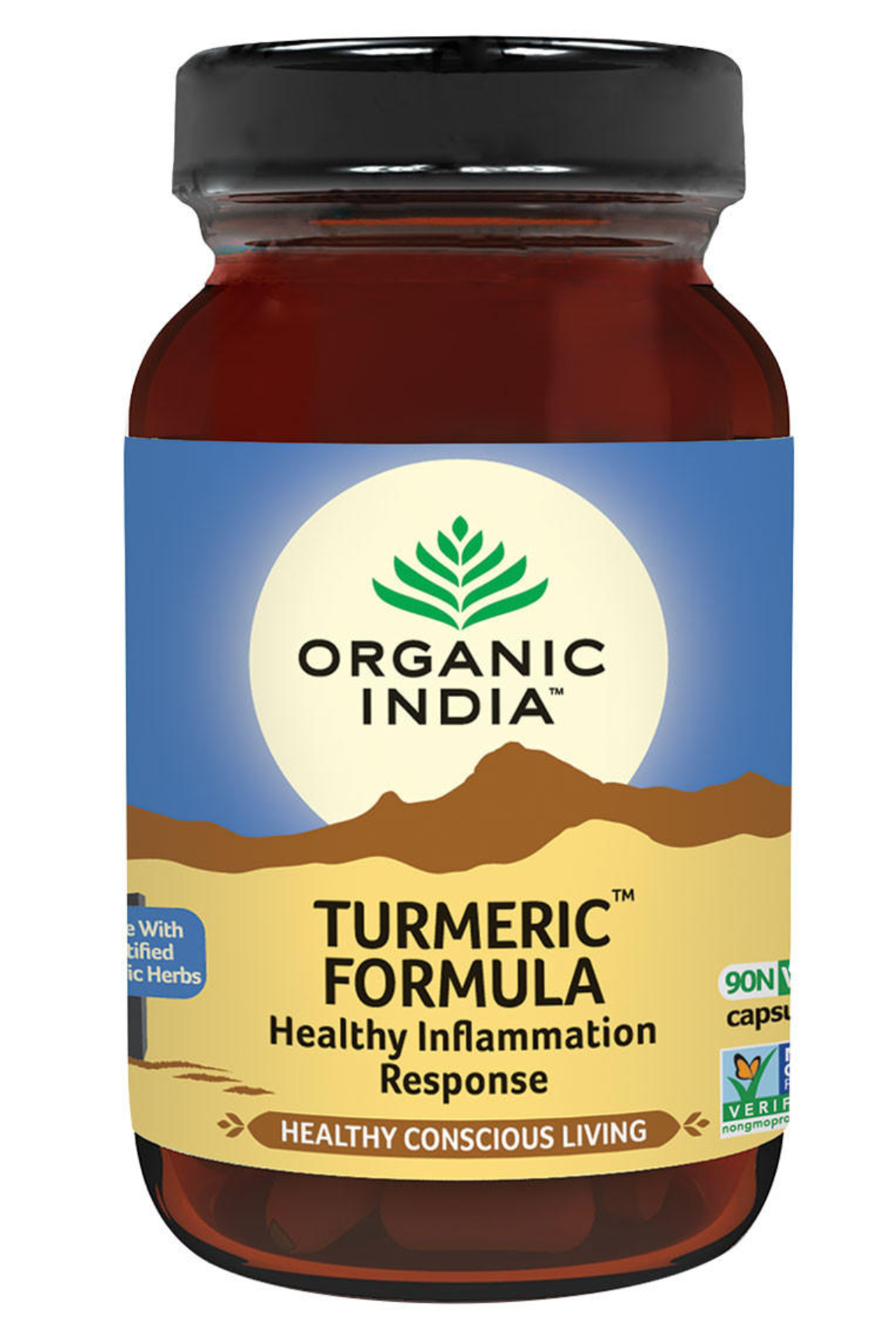 Organic India 減少炎症-有機薑黃素精華配方 ( 最佳食用日期：2026年11月3日）