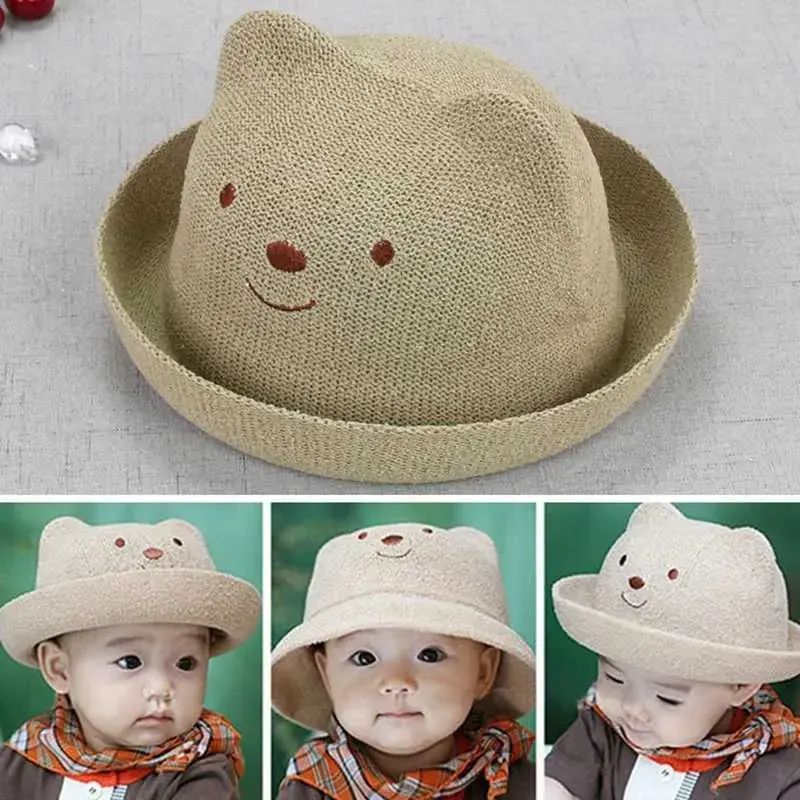 1件 可愛熊網眼透氣太陽帽48-50cm【下單後聯絡客服確認尺碼及顏色】