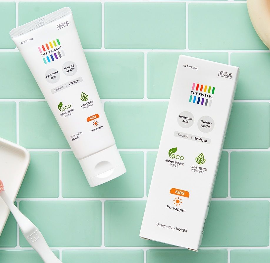 TWELVE | Kids Toothpaste Pineapple 80g 36+ months | Best Before: 29 Apr ...