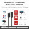 C14086BK (1M) USB-C (M) to C (F) extension (support 4K 60Hz 10Gbps USB PD 100W 4894160047625