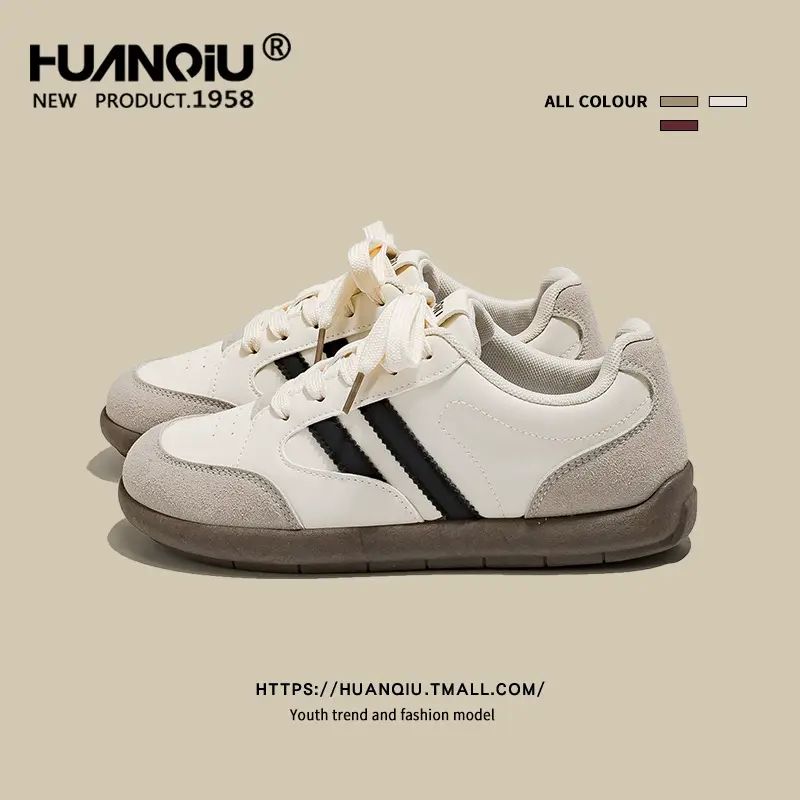 环球经典款德训鞋女2025春季新款百搭轻便软底小白鞋学生校园板鞋