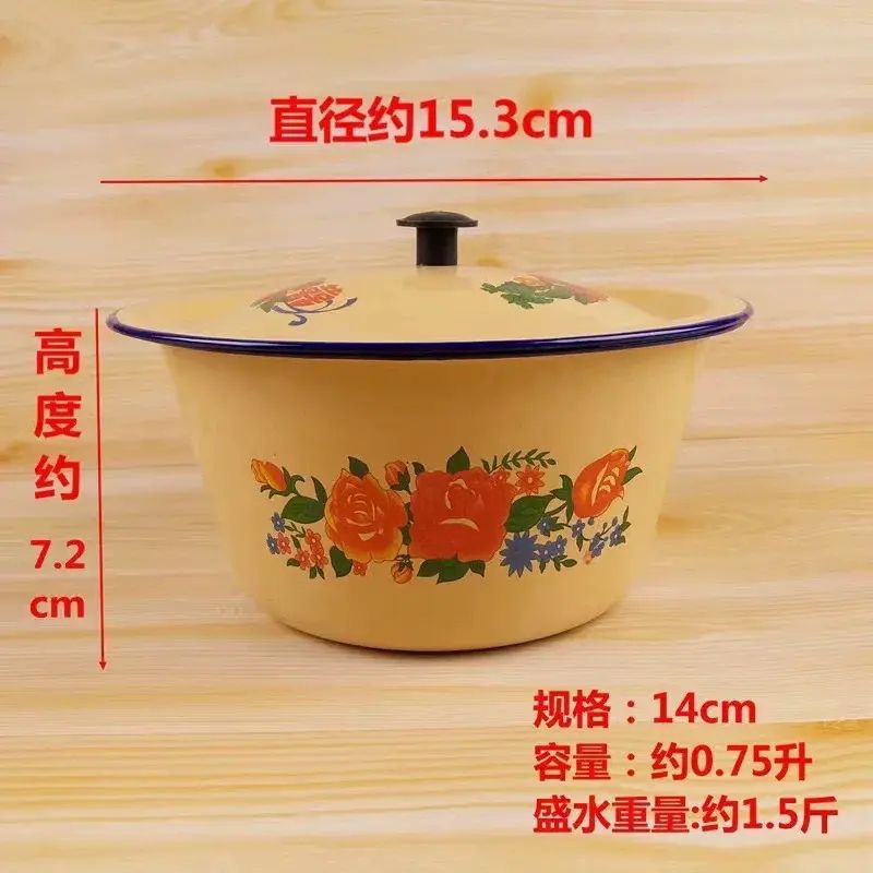 【爆火】圣诞节创意草莓蛋糕装饰怀旧复古搪瓷盆烘焙甜品装扮
