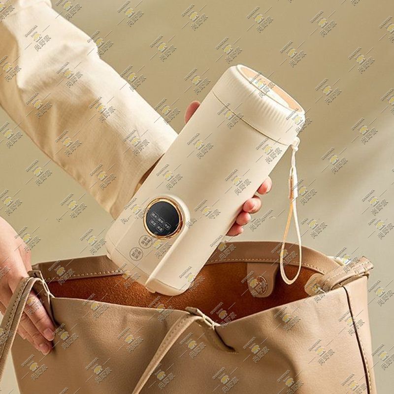 Portable travel electric water cup【four functions|real-time temperature display】- HD0921