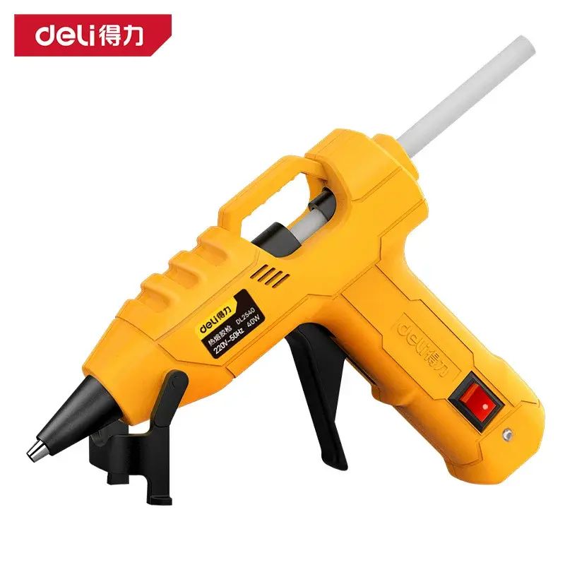 得力热熔胶大号胶枪工业级大功率自动断胶条胶棒得力热胶枪