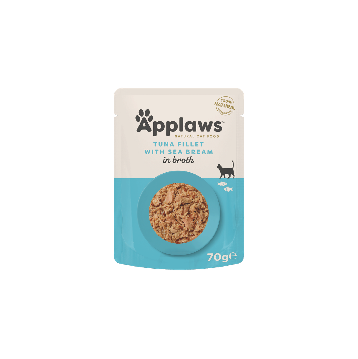 吞拿魚鯛魚配方袋裝貓濕糧 70克（新舊包裝隨機發貨）