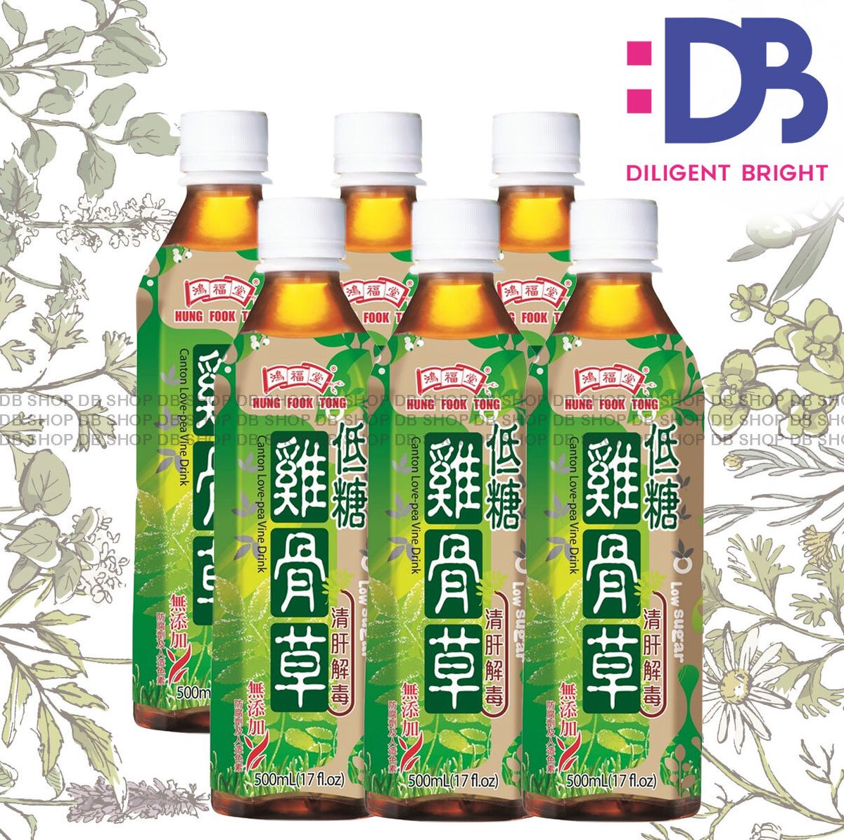 雞骨草  (500毫升 X 6)（新舊包裝隨機發貨）此日期前最佳：2026年12月或之後