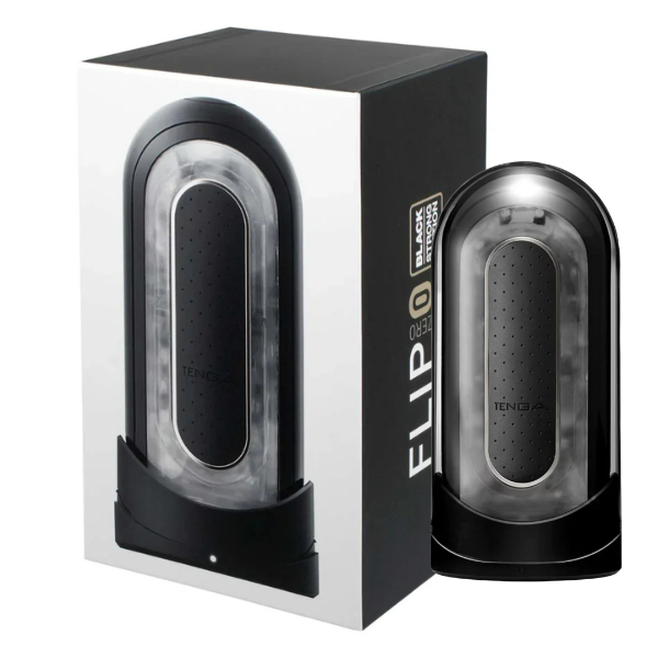 [史上最強電動飛機杯！] FLIP 0 (ZERO) 電動版 [緊致黑色] - 重複使用型｜自慰杯 飛機杯