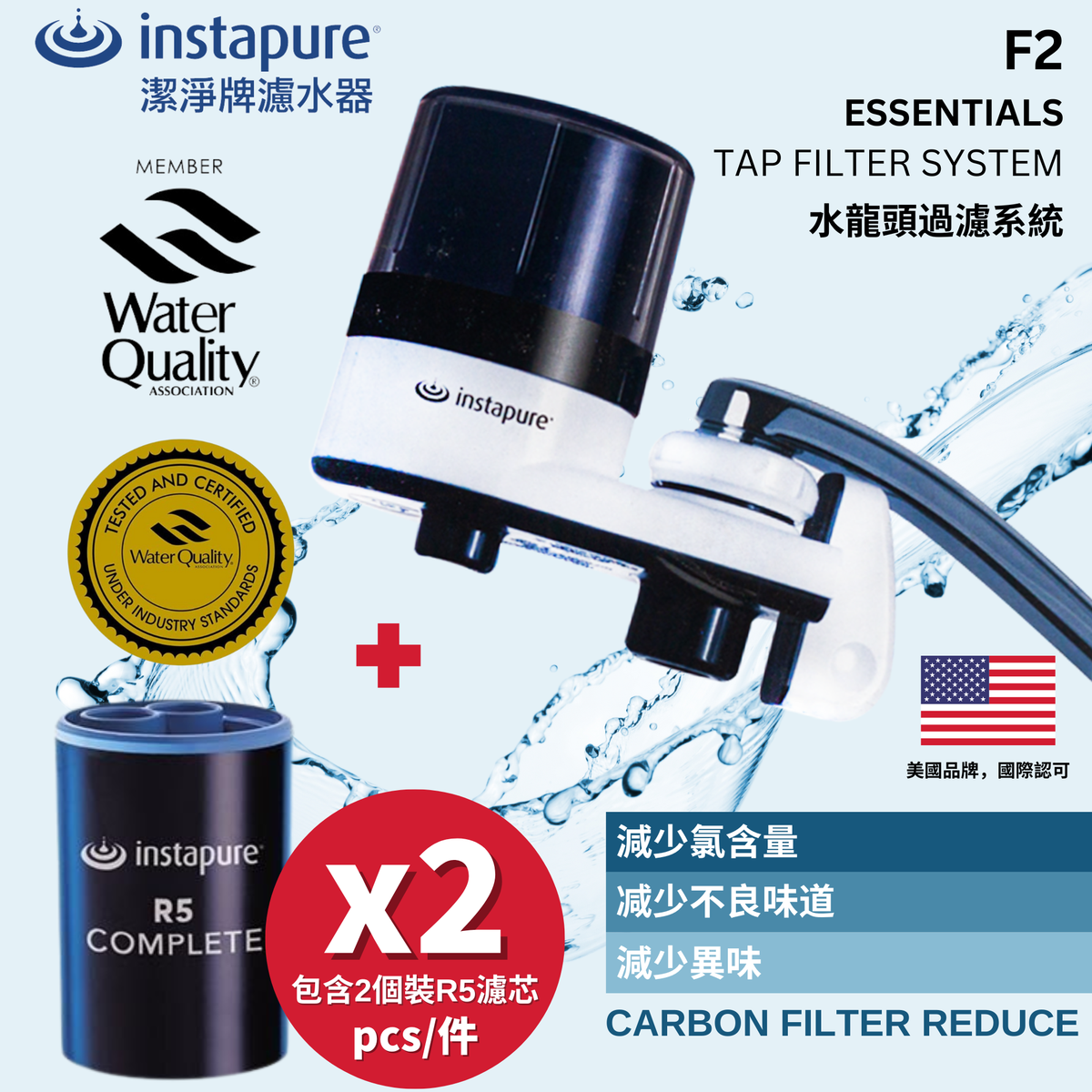 Water Filter F2 (White) +R5 X 2