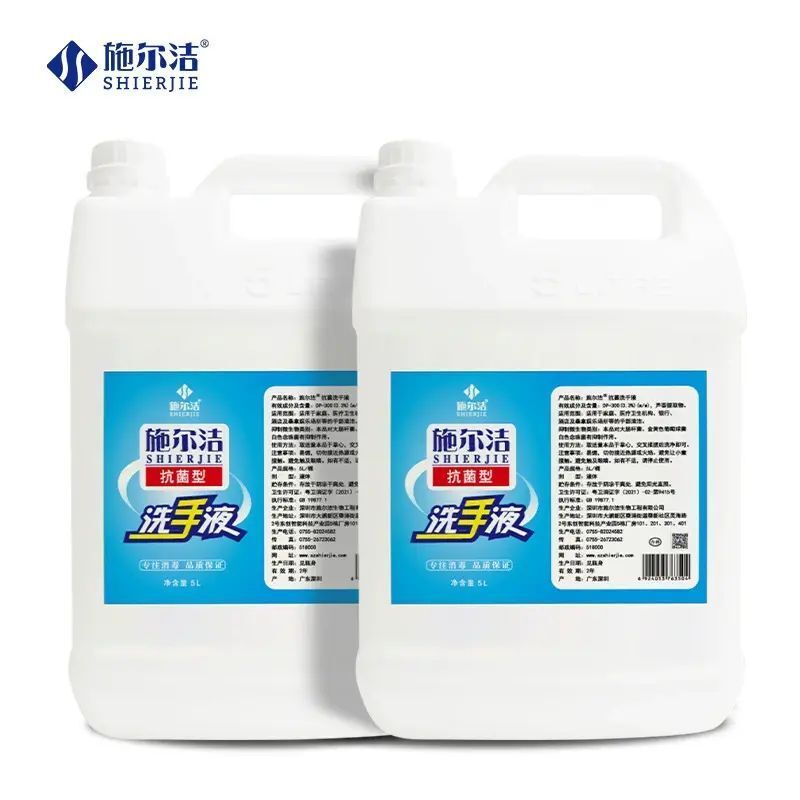 5L大桶抗菌消毒洗手液蘆薈汁新增洗手液批發抑菌消毒水