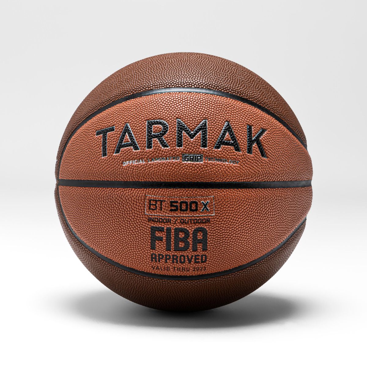 FIBA認證6號籃球BT500X GRIP - 棕橘色