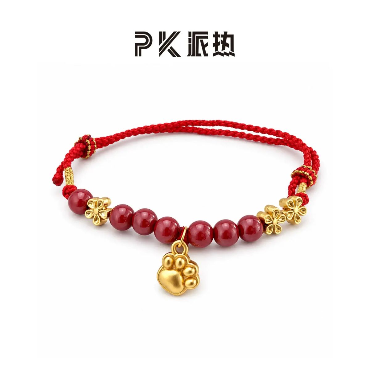 paras kors派熱貓語花紅繩腳鏈貓爪禮物【送女友禮物】