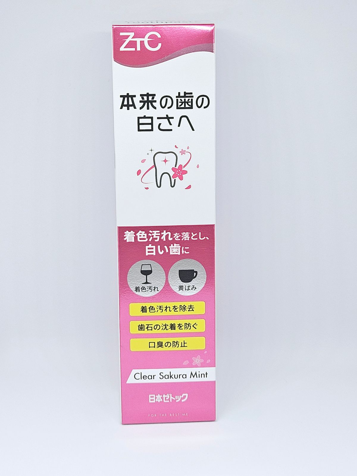 日本澤托克淨漬皓齒牙膏(浪漫櫻花香型)100g 美白去漬去口氣[平行進口]