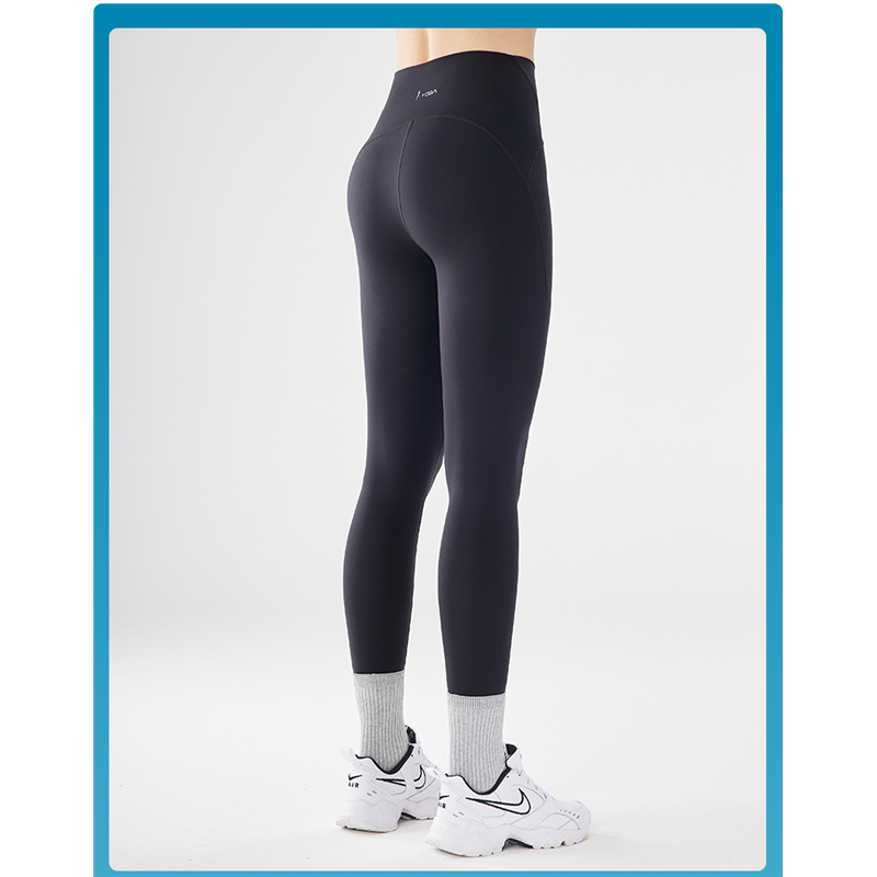 IYOGA紧身瑜伽裤外穿九分高腰提臀瑜珈服女健身裤女跑步无尴尬线