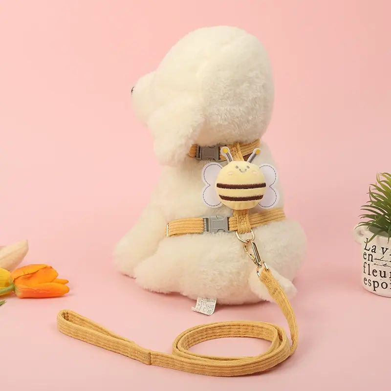 日本MUJIQ Pet狗狗牵引绳中小型犬雪纳瑞胸背式比熊背心式牵狗绳