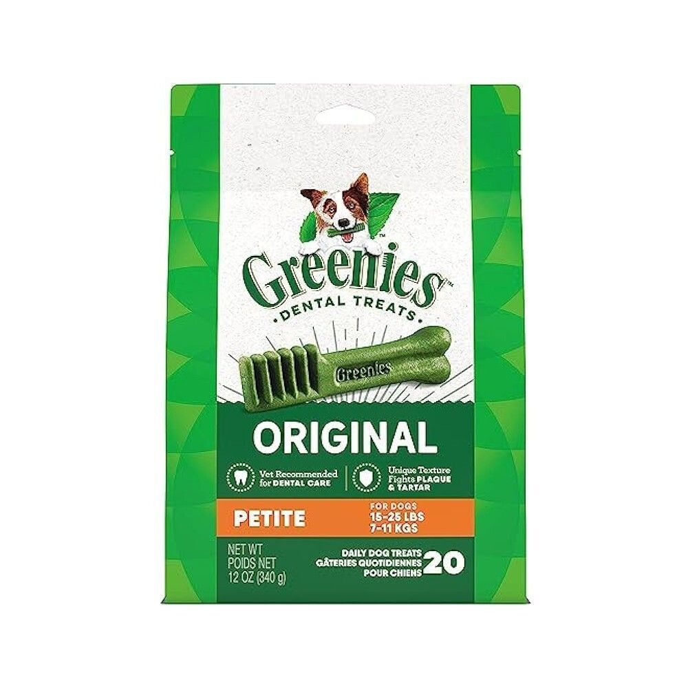 Dental Chews Dog Snacks Dental Chew Dog Treats (Petite/12oz/20Ct/Bag)