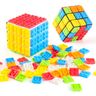 Disassembleable DIY Rubik's Cube, Creative Puzzle Mosaic Building Blocks, Smooth Rotation Decompress
