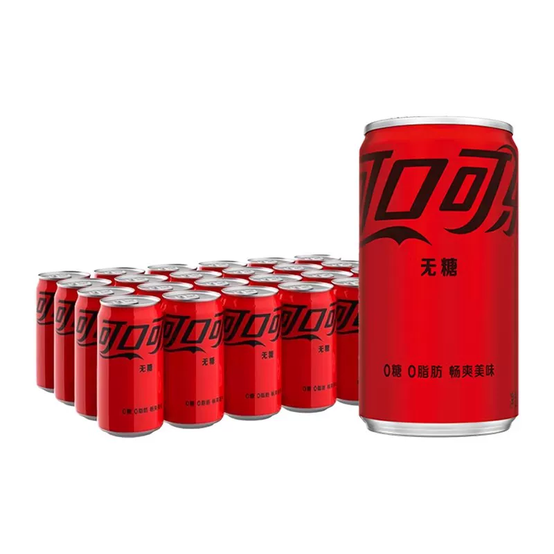 可口可樂迷你mini罐無糖200ml*24汽水碳酸飲料平行進口