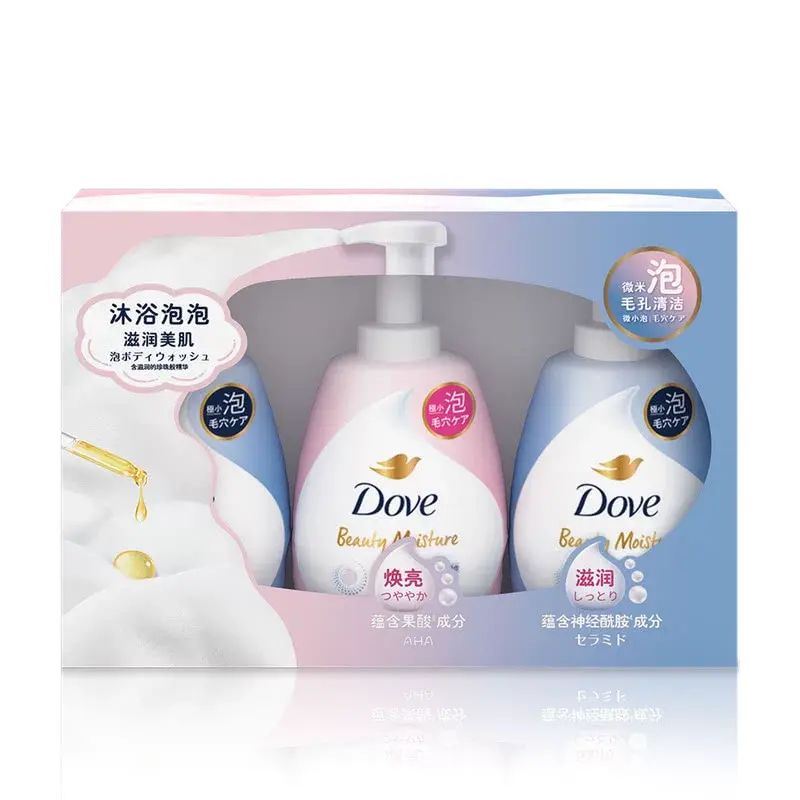 山姆 多芬 净润美肤沐浴泡泡 滋润+焕亮 540gX2瓶+540gX1瓶