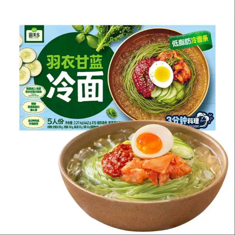 山姆會員商店正品 圃美多 羽衣甘藍冷麪 442gX5 山姆超市即食麪