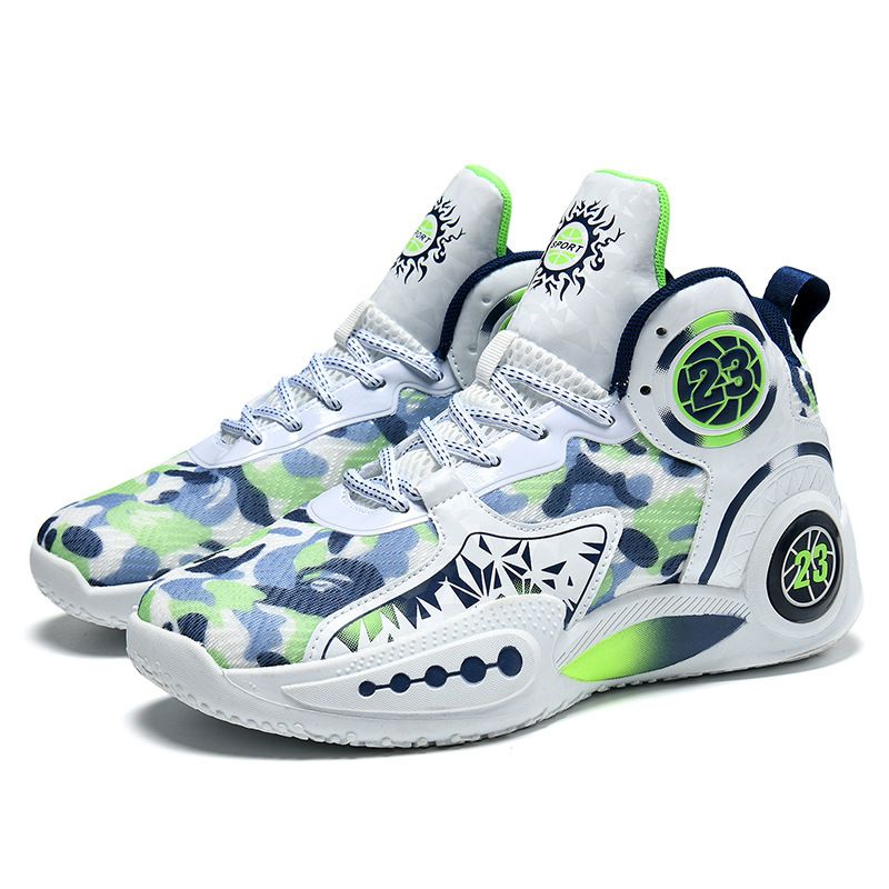 Basketball Shoes High Top Basketball Shoes for Middle and Older Kids Boys Teenagers Student Friction